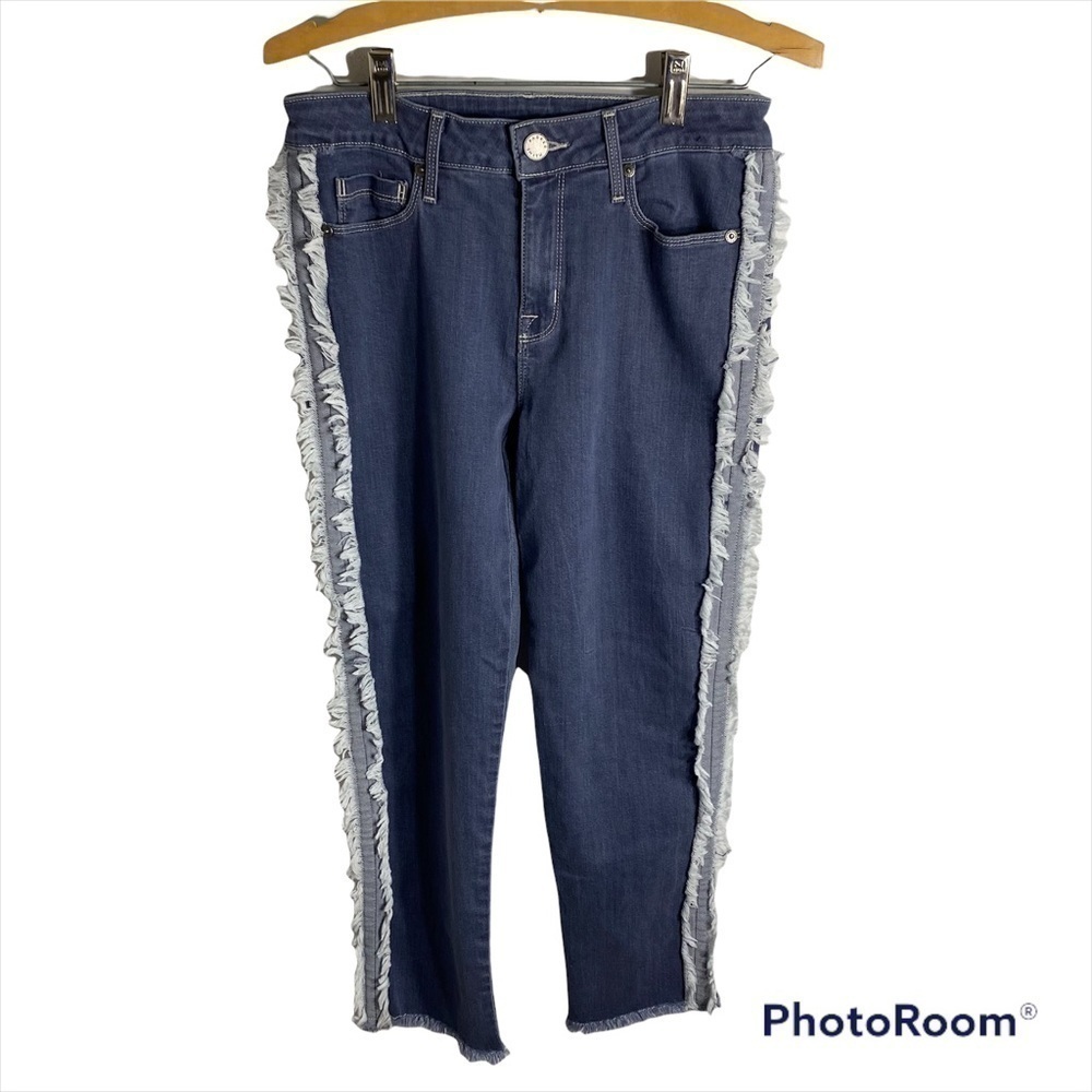 Parker Smith Fringe Jeans Sz 4 Women’s Denim Boho Blue